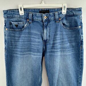 Guess – Tapered Straight Mid-Blue Jeans Men's W36 L32